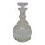 Vintage American Faceted Cut Crystal Liquor Wine Bar Bottle Decanter For Sale