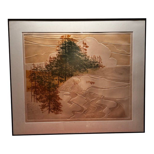 Late 20th Century Russa Graeme “Driven Snow” Signed Limited Edition Etching 176/200 For Sale