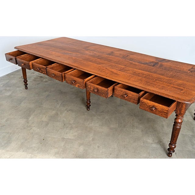 French 19th Century Oak Dining Table from a Nunnery For Sale - Image 13 of 14