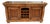 Traditional Wood Buffet With Stone-Inset Top and Wine Storage For Sale