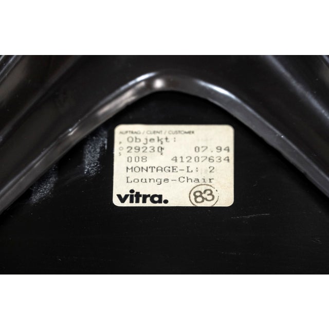 Set of Vintage Lounge Chair and Ottoman by Charles & Ray Eames for Vitra, 1990s, Set of 2 For Sale - Image 12 of 16