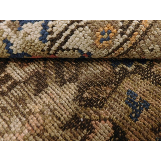 Early 20th Century Antique Hand Knotted Caucasian Wool Rug 4'7"x 7'5" For Sale - Image 12 of 13