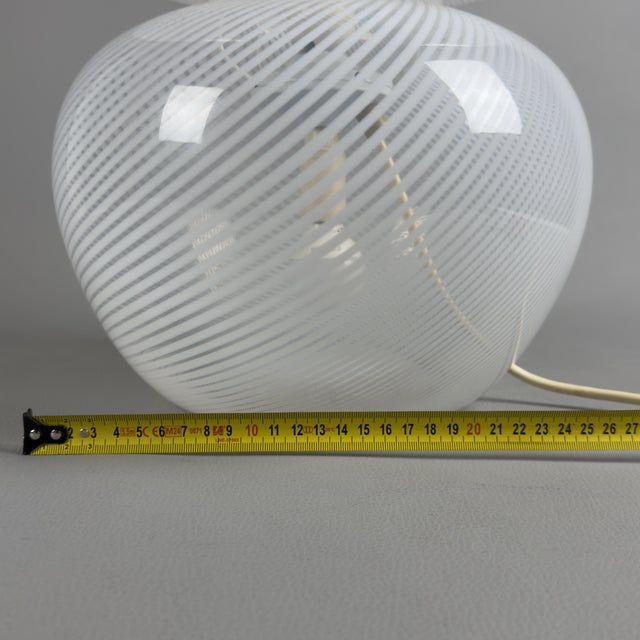 Large Mushroom Table Lamp in Murano Glass, 1970s For Sale - Image 11 of 13