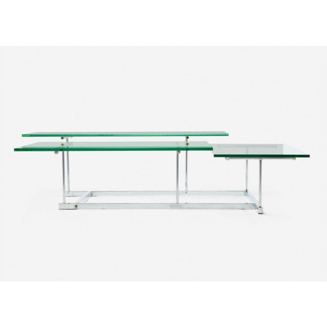 Mid-Century Modern Gerald McCabe Rare Multi-Plane Coffee Table 1981 For Sale - Image 3 of 7