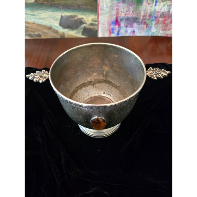 Vintage Pre Mid Century Christofle Style Champagne Bucket For Sale - Image 9 of 13