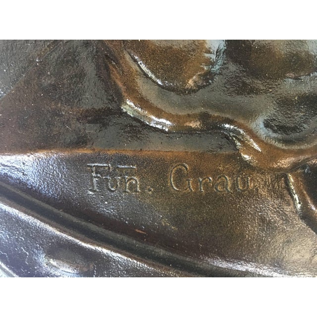 19th Century Relief Bronze Masterpiece With Cherubs in a Barrel-Organ For Sale - Image 10 of 11