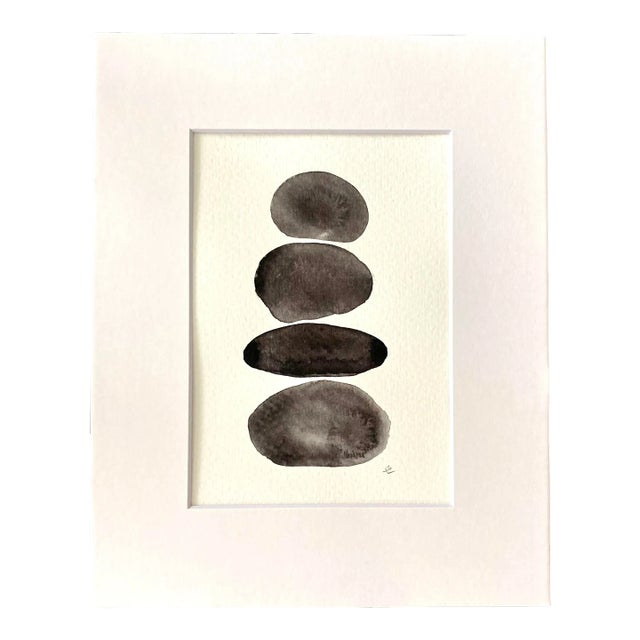 Contemporary Original Ink Painting on Paper by Stephanie Cate For Sale