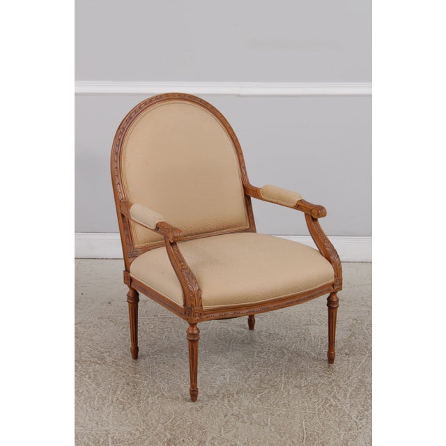 Age: Approx: 25 Years Old Details: Nice Carved Details Quality Construction French Louis XVI Style Large Impressive Chairs...