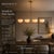 Modern Linear Chandelier 4 Light, Matte Off White Dome Pendant Light Brass Dining Room Fixture, Kitchen Island Lighting, Minimalist Light For Sale - Image 9 of 13