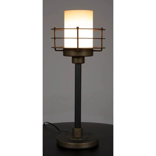 Mid-Century Modern NOIR Lighthouse Lamp For Sale - Image 3 of 5