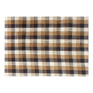Plum Textiles Hertford Check Linen For Sale