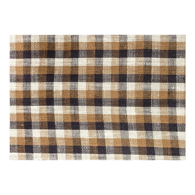 Plum Textiles Hertford Check Linen For Sale