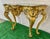 Gold French Louis XV Style Giltwood Console Table With Marble Top For Sale - Image 8 of 18