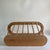 Tan 20th Century, Vintage Blonde Wood Magazine Rack, Modern Spindle Style For Sale - Image 8 of 9
