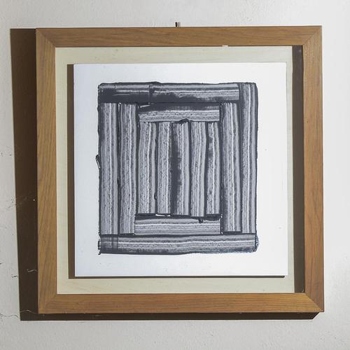 Modern Unknown, Untitled, Sandpaper, Framed, Set of 2 For Sale - Image 3 of 4