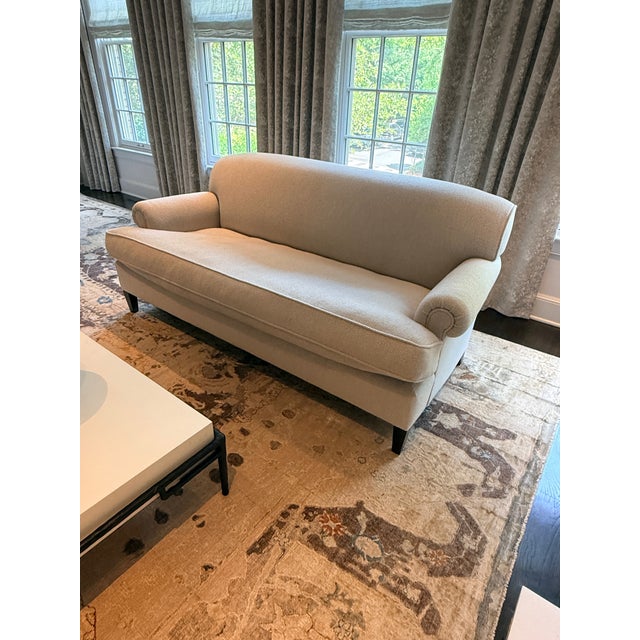 George Smith Standard Arm Signature Sofa in Holland & Sherry Wool Bouclé--Two Available For Sale - Image 11 of 13