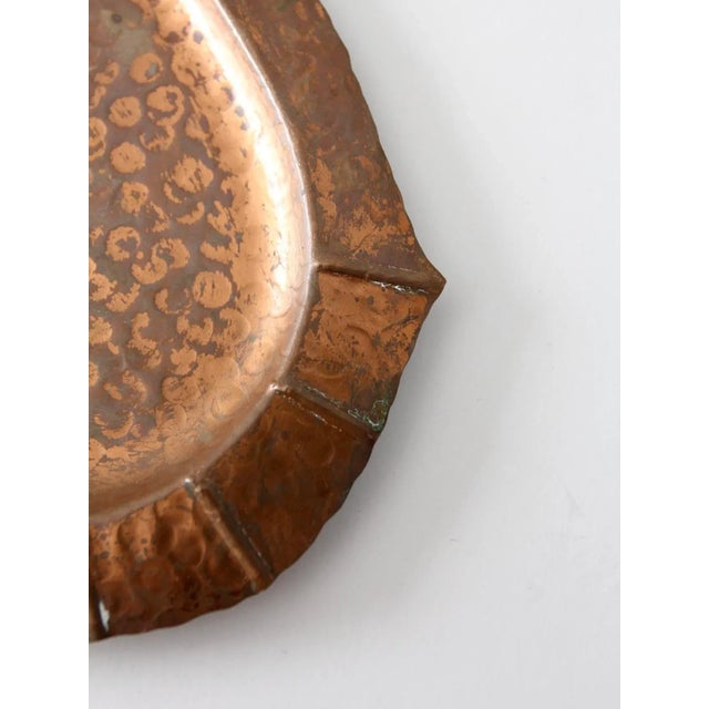 Mid-Century Hammered Copper Tray For Sale - Image 6 of 9