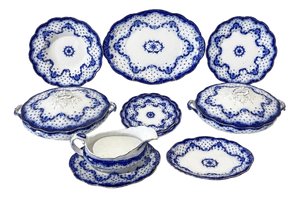 Porcelain Dinner Service from Keele Street Pottery, Set of 37