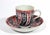 Dr. Wall Worcester 18th-Century First Period Worcester Porcelain Queen Charlotte Pattern Large Coffee Cup and Saucer For Sale - Image 4 of 14