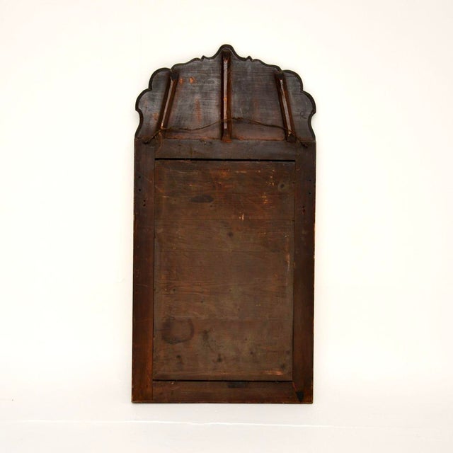 Antique Georgian Chinoiserie Lacquered Mirror, 1800s For Sale - Image 10 of 11