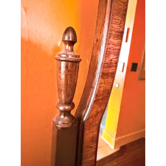 Brown 19th Century Empire Revival/Sheraton Style Vanity With Mirror For Sale - Image 8 of 12