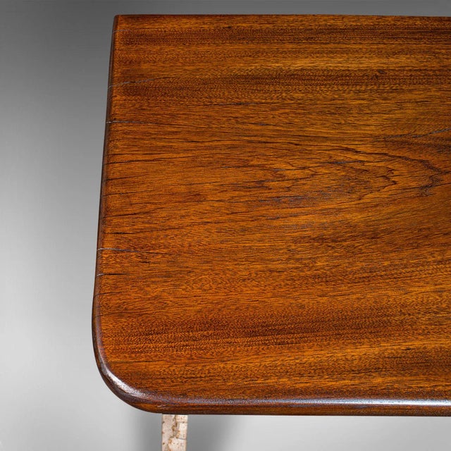 1850s Antique Victorian English Walnut Orangery Console Table For Sale - Image 10 of 11