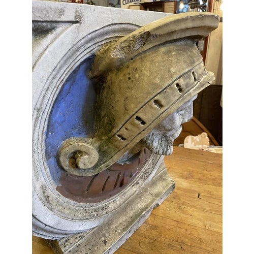 1920s Terra Cotta High Relief Architectural Tile Salvage With Roman Figure For Sale - Image 10 of 11