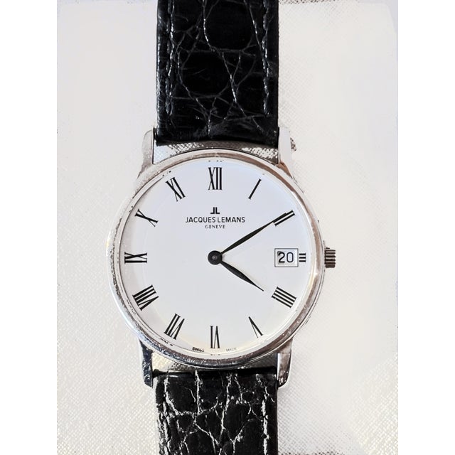 Silver Wristwatch from Jacques Lemans, 1990s For Sale - Image 8 of 8