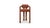 Double arch bar stool in brass and drau ref. 5 upholstery by insidherland. Dimensions: d 56 x w 60 x h 105 cm. Materials:...