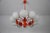 Metal Mid-Century Modern Red Kaiser 10-Arm Chandelier from Kaiser Idell / Kaiser Leuchten, Germany, 1960s For Sale - Image 7 of 14
