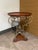 Wood Late 20th Century French Style Mixed Metal and Scalloped Wood Top Accent Table For Sale - Image 7 of 11