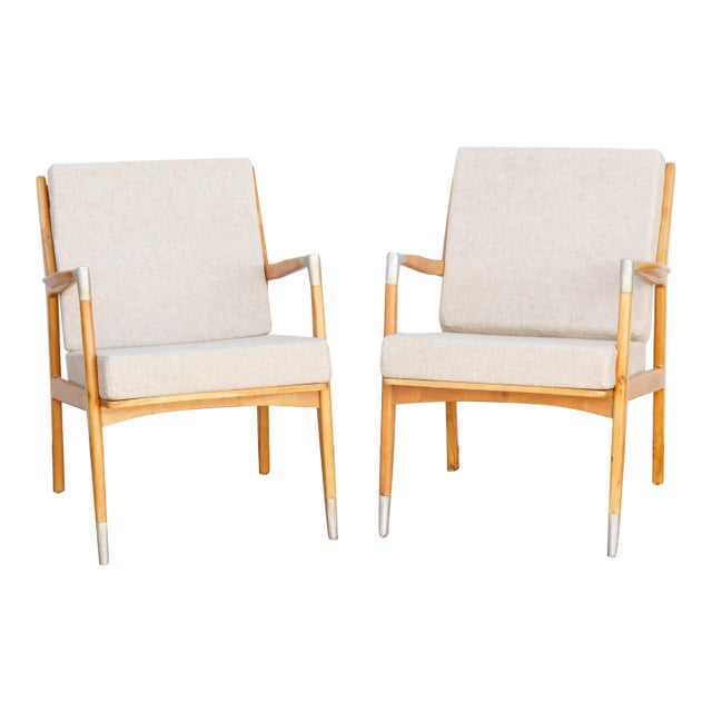 Pair of Mid-Century Style Club Chairs For Sale