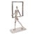 Contemporary Rough Nickle Man w/Square Frame Sculpture For Sale - Image 3 of 8