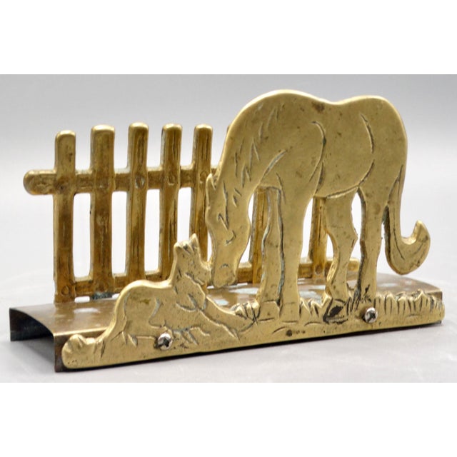 English Antique English Equestrian Letter Rack For Sale - Image 3 of 7