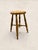 Brown 19th Century English Elm Milking Stool With Turned Legs For Sale - Image 8 of 9
