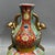 1940s Famille Rose Gilded Double Gourd Vase With Ruyi Handles, Chinoiserie Decor Vessel For Sale - Image 5 of 8