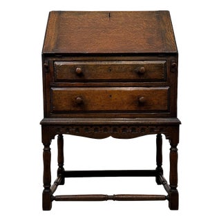 Vintage Writing Bureau in Oak For Sale