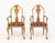 Set of Six William and Mary Style Walnut Dining Chairs, two armchairs and four side chairs with needlepoint upholstered...