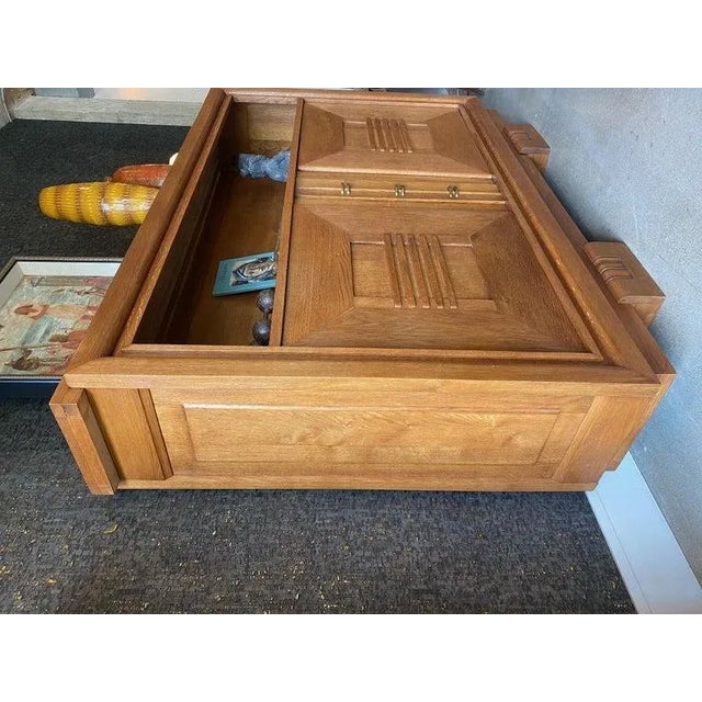 Oak Cabinet by Charles Dudouyt, France, 1940's For Sale - Image 9 of 12