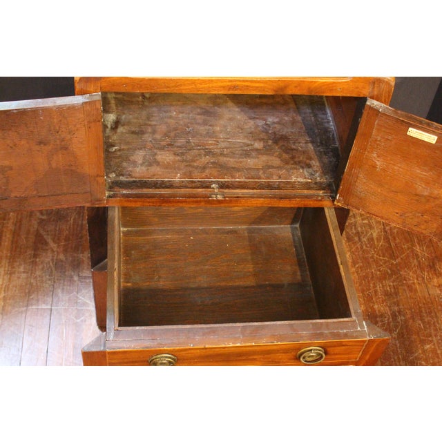Wood Circa 1780 English George III Period Bedside Commode Table For Sale - Image 7 of 14