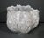 Kavana Décor Sculptural White & Gray Porcelain Vase With Gold Ruffled Rim For Sale - Image 10 of 14
