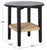 Contemporary Rakoma 1 Shelf End Table in Black / Natural For Sale - Image 3 of 7