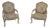 Pair of Crackle Paint Louis XV Fauteuils Armchairs For Sale