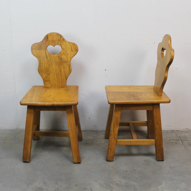 Rustic Brutalist Chairs, 1960s, Set of 2 For Sale - Image 3 of 6