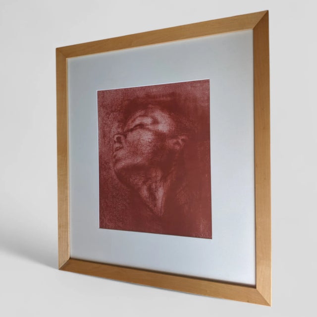 Vintage Original Pastel Portrait of a Boy Framed For Sale - Image 4 of 9