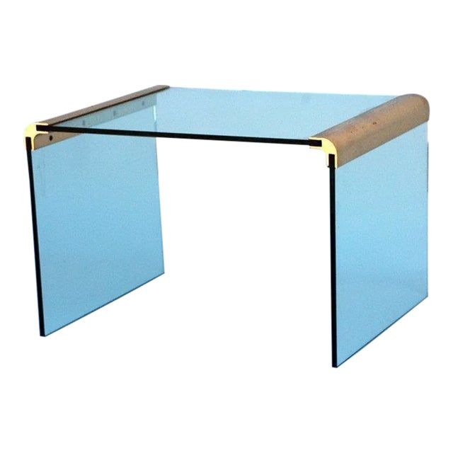 Gilt Bronze and Glass Side Table by Pace Collection Chairish