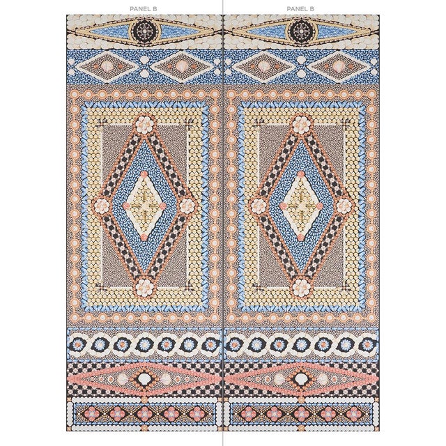 Mary McDonald was inspired by 17th- and 18th-century garden follies when she imagined Shell Grotto Panel B, part of an...