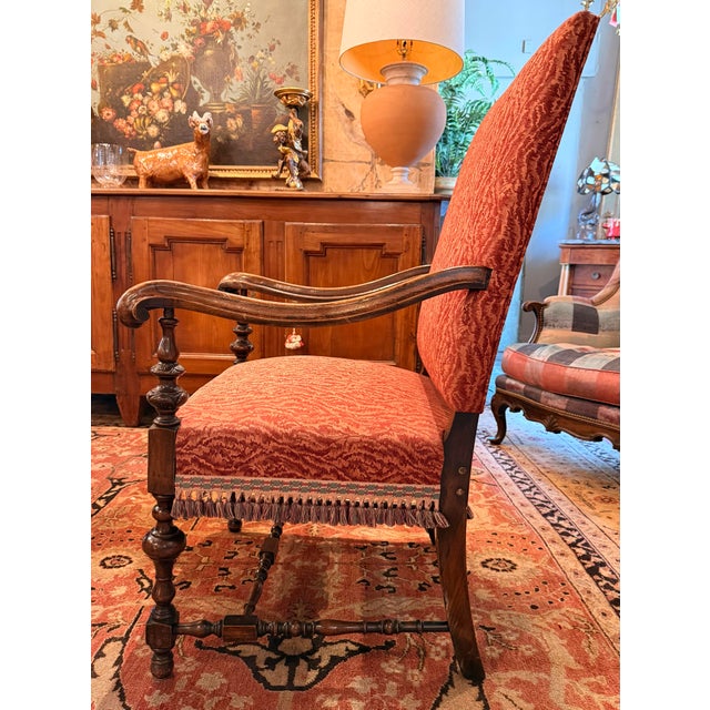 Traditional Georgian Style Arm Chair For Sale - Image 3 of 4