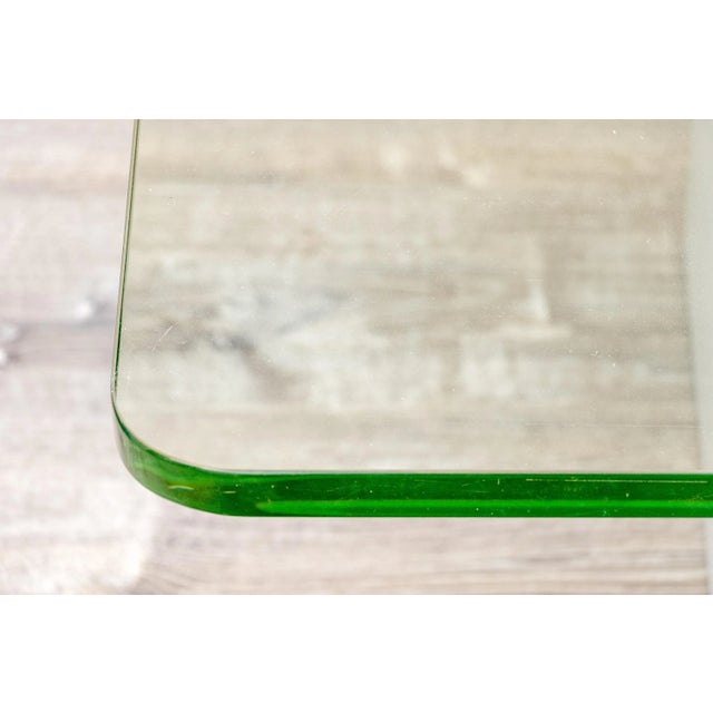 Mid-Century Modern Minimalist Mid-Century Modern Style Glass Top Coffee Table For Sale - Image 3 of 5