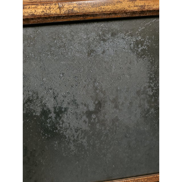 Early 19th Century 1810s Boston Federal Giltwood Mirror With Cady & Maunder Label and Eglomise Glass For Sale - Image 5 of 13